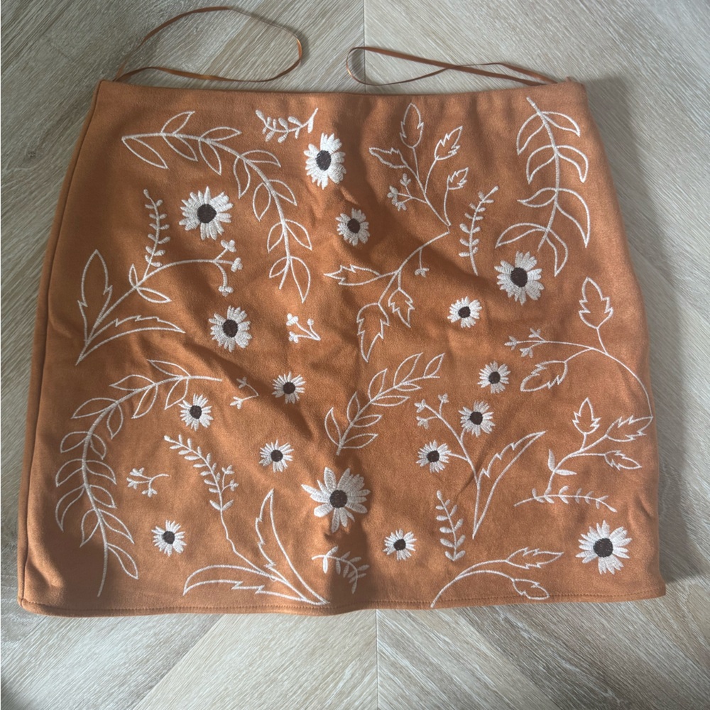 Blue Rain Tan Skirt